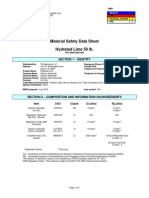 MSDS - TX Lime - Hydrated Lime