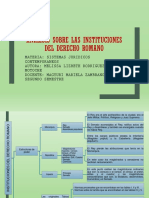 Análisis Sobre Las Instituciones Del Derecho Romano S5 PDF
