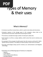 Types of Memory Their Uses