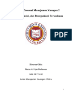A. Fajar Muliawan (18179100) Tugas MK2 Makalah Merger, Akuisisi, Dan Reorganisasi Perusahaan