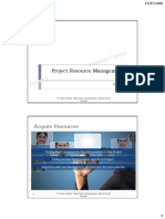 Project Resource Management: Acquire Resources