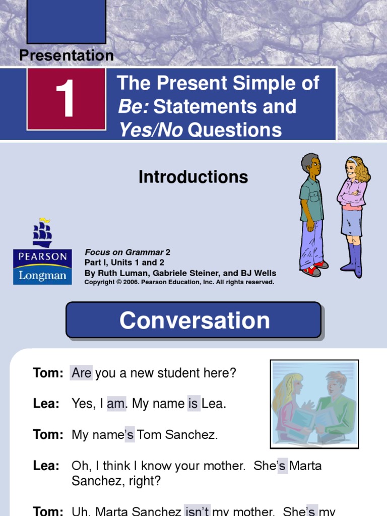 Diapositivas B Verb To Be TP ALRV | PDF | Verb | Question