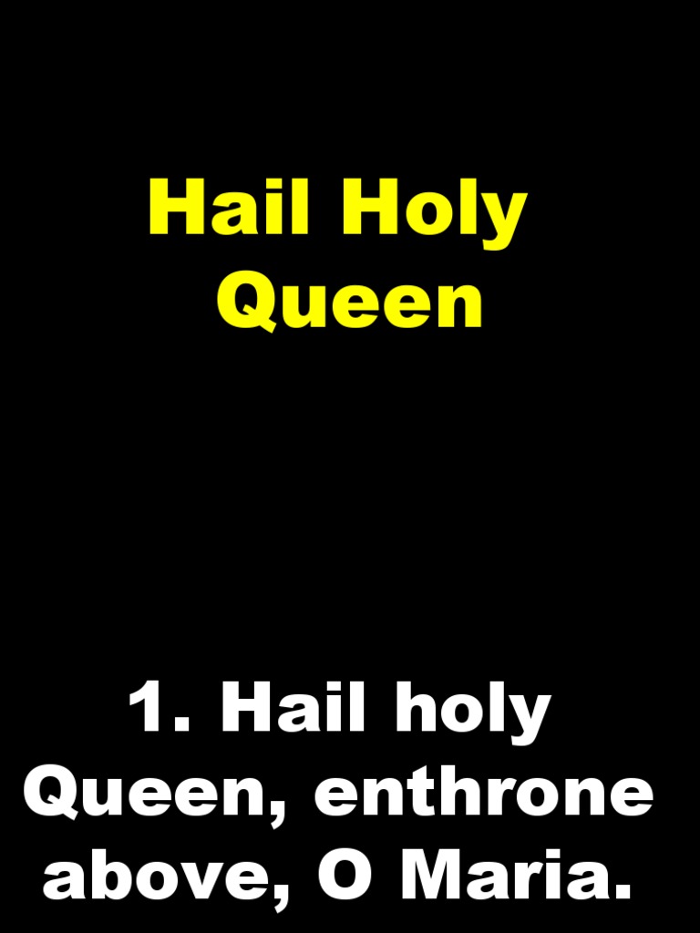Hail Holy Queen PDF