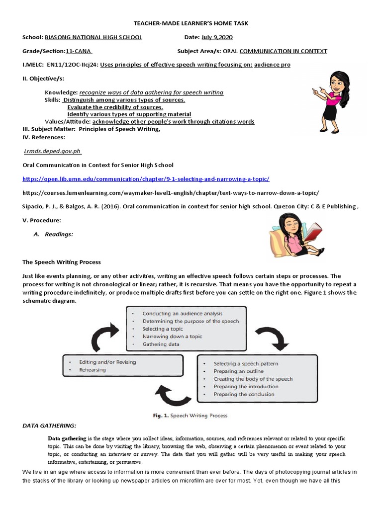 Principles of Speech Writing - Data Gathering | PDF | Citation 