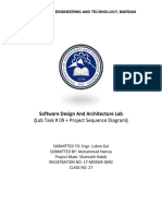 Software Design and Architecture Lab (Lab Task # 09 + Project Sequence Diagram)