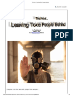 The Art of Leaving 'Toxic People' Behind
