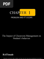 The Impact of Classroom Management On Student's Behavior