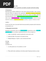 26.04.20 Lecture 2 (Main) Organisational Behaviour