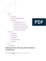 K2-MENGATUR PERJALANAN DINAS PIMPINAN - Administrasi Bisnis