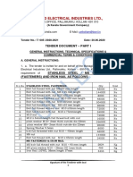United Electrical Industries LTD.,: Tender Document - Part I