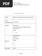 Calibration Policy and Procedure SOP | PDF | Calibration | Quality ...