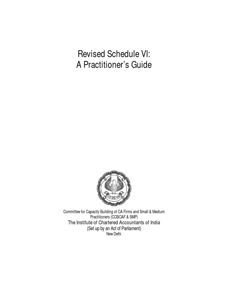 Revised Schedule VI PDF | PDF | Balance Sheet | Income Statement