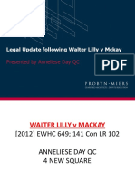 Legal Update Following Walter Lilly V Mckay: Presented by Anneliese Day QC