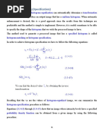 Histogram Matching (Specification) : Histogram Equalization Transformation Function Uniform Histogram