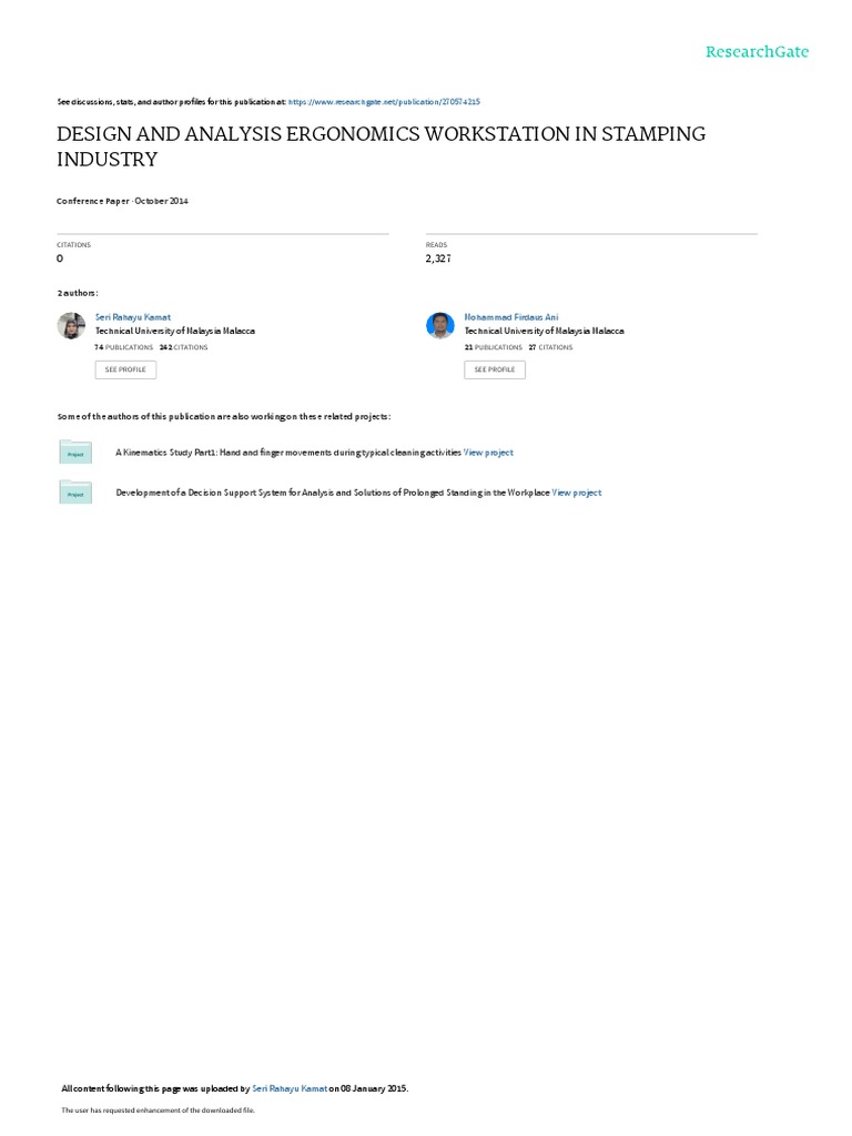 Redesigning the Workstation of Laser Cutting Machine Operators to