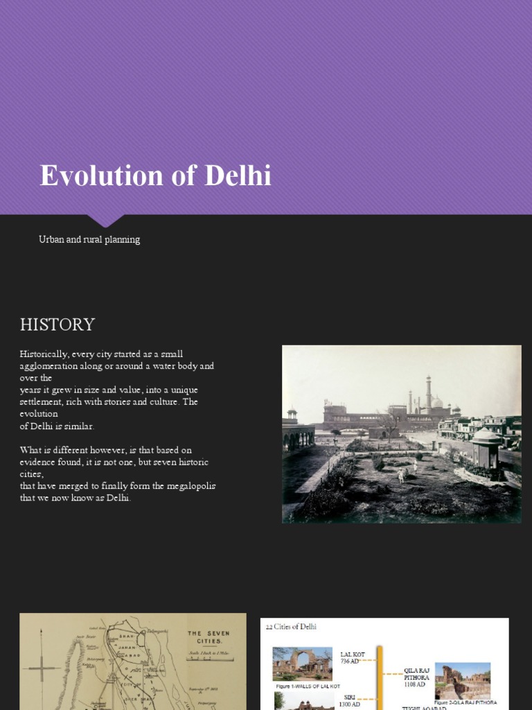 Evolution of Delhi | PDF