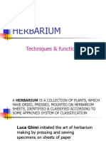 Herbarium: Techniques & Functions