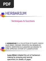 Herbarium: Techniques & Functions