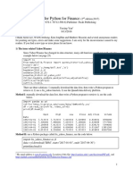 Errata For Python For Finance