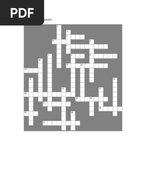Antenna crossword puzzle