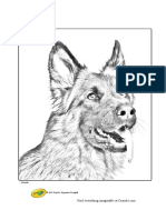 German Shepherd Pet Dog Coloring Page _ Crayola.com
