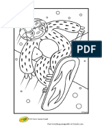 Sloths Love Llamas Snowboard Coloring Page _ Crayola.com