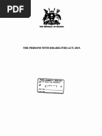 Uganda Persons With Disabilities Act, 2019