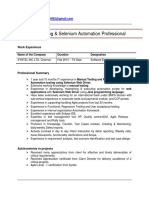 Manual Testing & Selenium Automation Professional: Anudeep Badam Email: Mobile: 8939484794