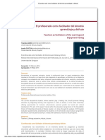 El Profesorado Como Facilitador Del Binomio Aprendizaje y Disfrute PDF