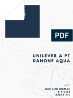 Company Profile Unilever & PT Danone Aqua