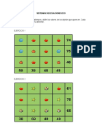 Sistemas de Ecuaciones 3X3 (Pasariempos)