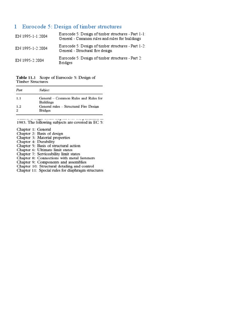 Eurocode Summarise - Part 5 | PDF