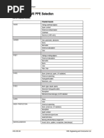 OSHA PPE Codes and HMIS Chart | PDF