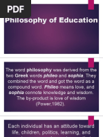 Philosophy of Education