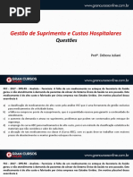 Aula 12 - Gestão de Suprimento e Custos Hospitalares