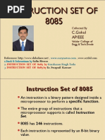 Instruction Set of 8085