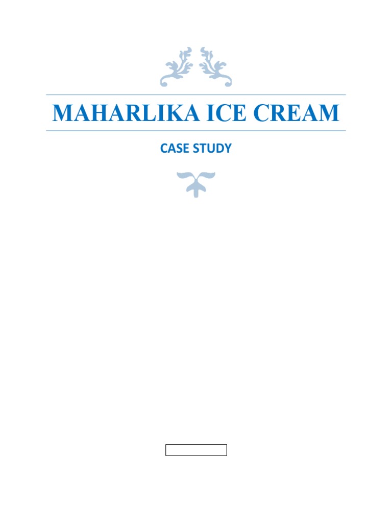 Maharlika Ice Cream Case Study PDF Retail Marketing