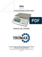 Manual Balanza Trumax Fenix