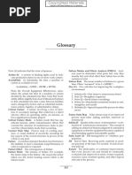 Glossary: Andon (J) Availability Failure Modes and Effects Analysis (FMEA)