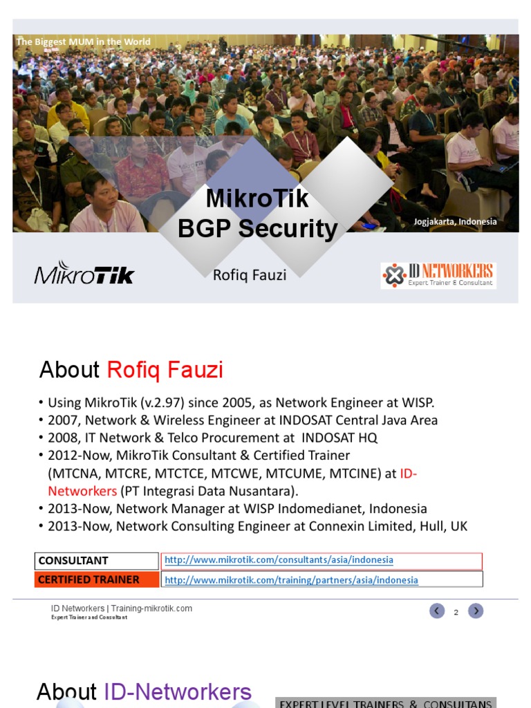 BGP Security Insights with MikroTik | PDF | Router (Computing) | Routing