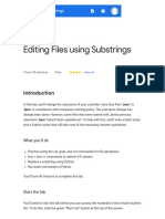 Editing Files Using Substrings - Qwiklabs