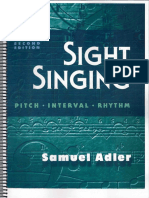 Sight Singing-Samuel Adler-Second Edition