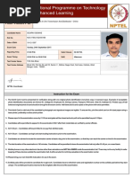 E-ADMIT CARD Instruction For The Exam PDF