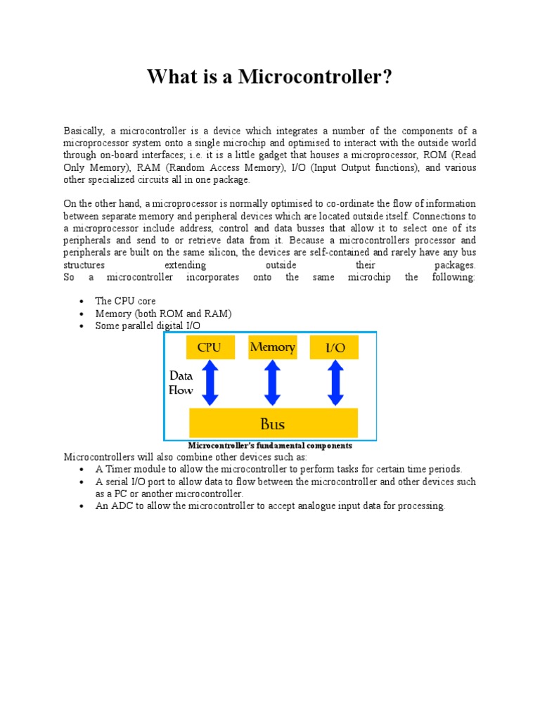 What Is A Micro Controller | PDF