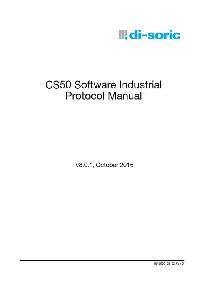cs50 Software Industrial Protocol Manual PDF Programmable Logic