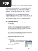A Quick Start Guide For The MARIE Machine Simulator Environment