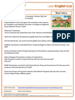 Short Stories Dinosaur Dig Transcript PDF