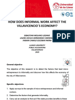 How Does Informal Work Affect The Villavicencio S Economy?