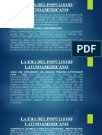 La Era Del Populismo Latinoamericano: Los Ciclos de La Economía Latinoamericana