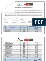 Informe mensual de actividades docentes SECUNDARIA